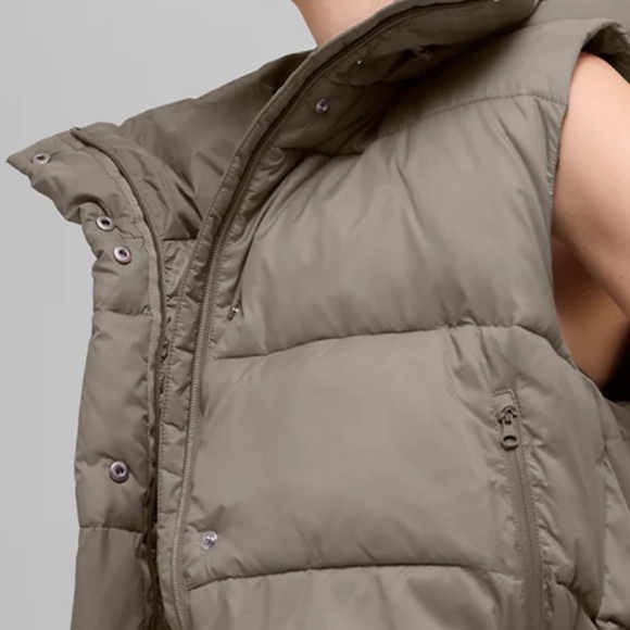 ALO YOGA Gold Rush Puffer Vest Light Cocoa Beige Women Size XS NEW Rar-SOLD OUT! - Picture 3 of 6